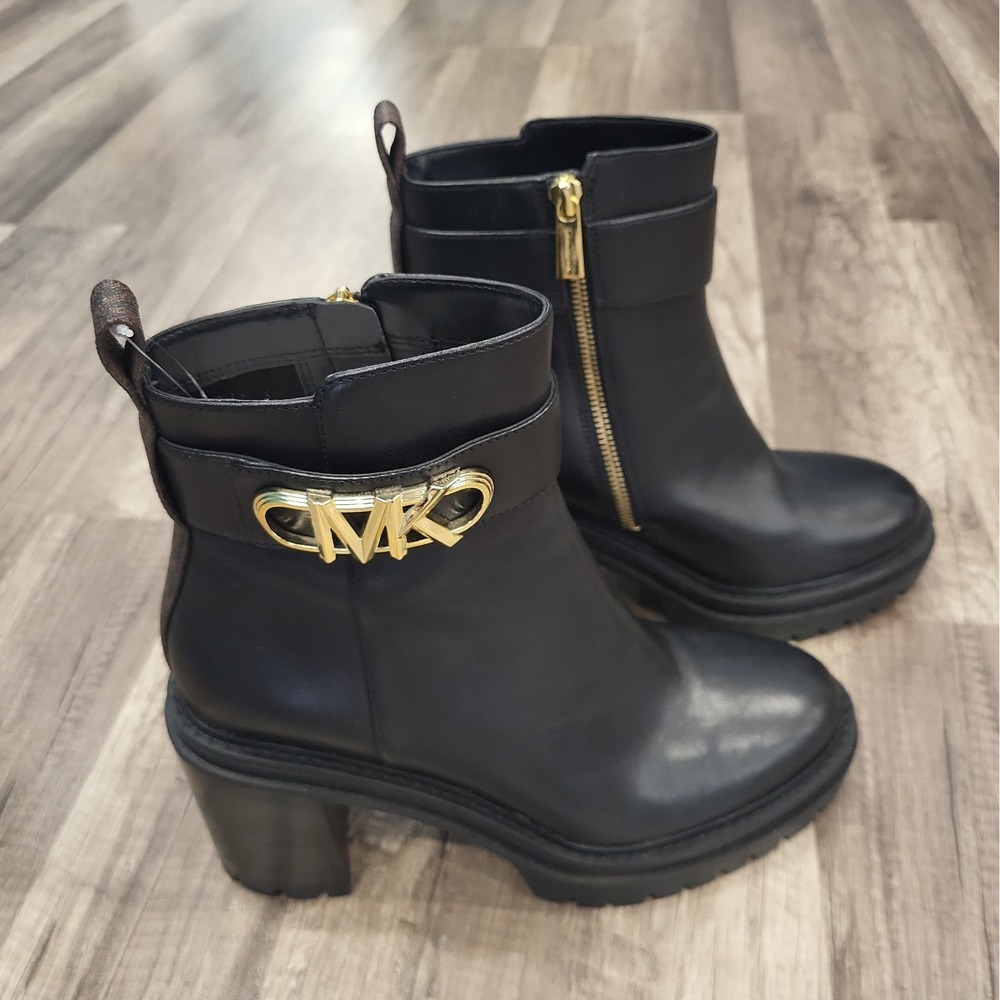 Michael Kors Parker Platform Boots, Black, Size 8.5M